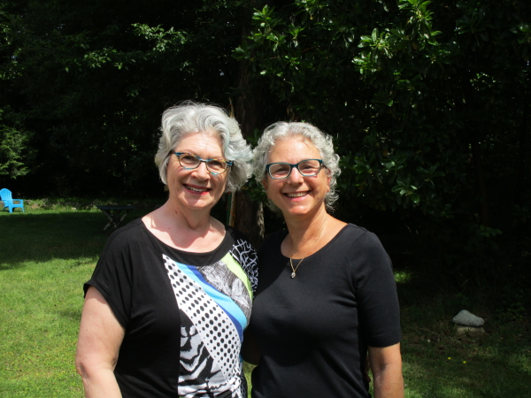 Mary Ann Moore and Ellen Bass at Annie’s Acre, Nanoose Bay, B.C. June 5, 2016 Photo: Susan Stenson.